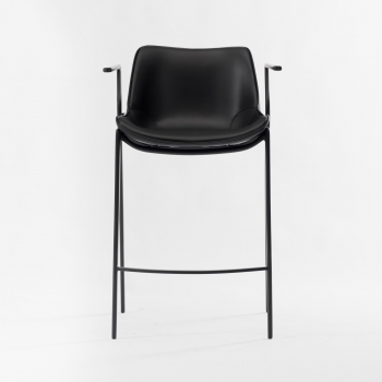 Барный стул Эссен черная экокожа 56X55.5X100 CM