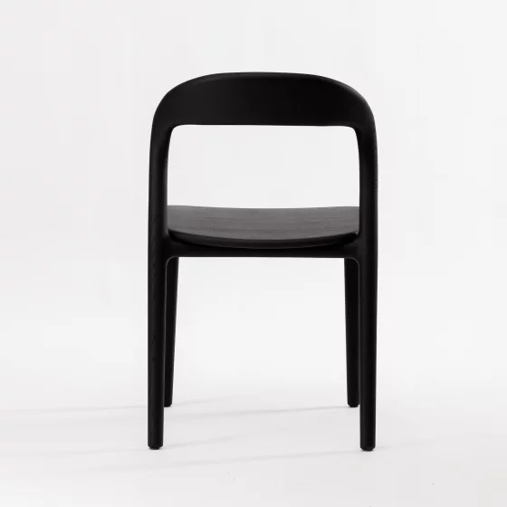 Стул Лугано без подлокотников массив березы тон черный матовый 46X45X78 CM 5