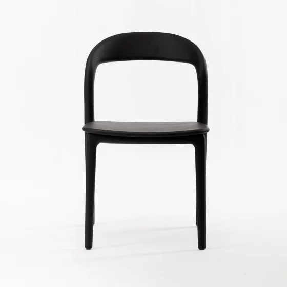 Стул Лугано без подлокотников массив березы тон черный матовый 46X45X78 CM 2