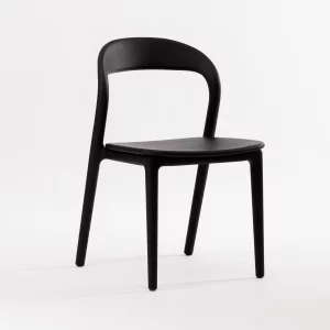 Стул Лугано без подлокотников массив березы тон черный матовый 46X45X78 CM