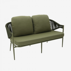 Диван Риччоне плетеный зеленый 153X75X78 CM