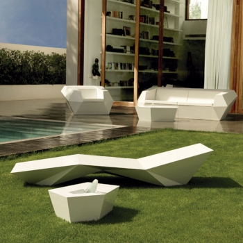 Шезлонг Faz Sun Chaise 204X70X42 CM чёрного цвета