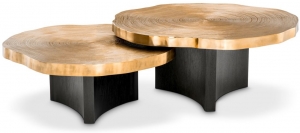 Комплект из двух столиков Thousand Oaks 85X85X34 / 95X95X41 CM