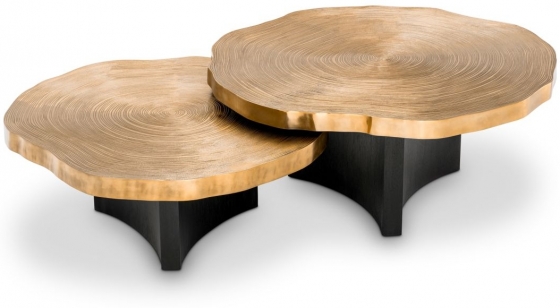 Комплект из двух столиков Thousand Oaks 85X85X34 / 95X95X41 CM 2