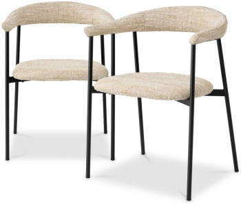 Комплект из двух обеденных стульев Julio 57X55X78 / 57X55X78 CM