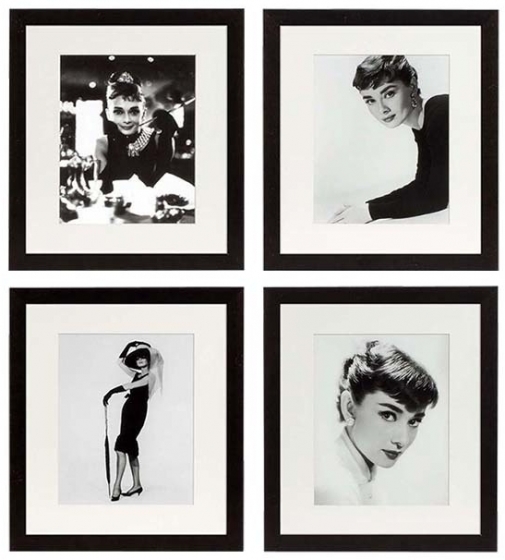 Постеры Audrey Hepburn 45X45 / 45X45 / 45X45 / 45X45 CM 1