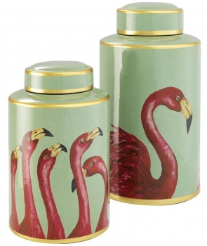 Вазы фарфоровые Flamingo 18X18X27 / 18X18X31 CM