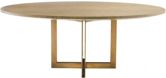 Обеденный стол с белёным дубовым шпоном Melchior Oval 200X120X76 CM 2