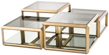 Журнальные столики Callum 75X75X48 / 75X75X36 / 75X75X48 / 75X75X36 CM
