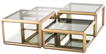 Журнальные столики Callum 75X75X48 / 75X75X36 / 75X75X48 / 75X75X36 CM