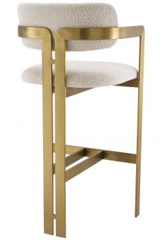 Барный стул Donato 53X45X107 CM с белой обивкой