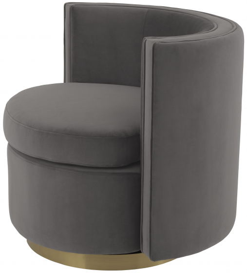 Вращающееся кресло Amanda 80X73X72 CM серого цвета 4