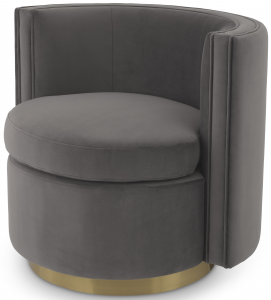 Вращающееся кресло Amanda 80X73X72 CM серого цвета