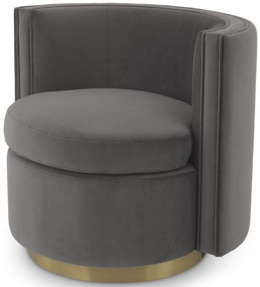 Вращающееся кресло Amanda 80X73X72 CM серого цвета 1