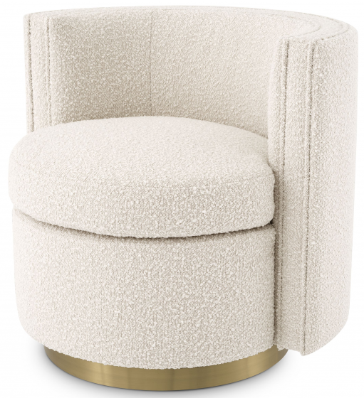 Вращающееся кресло Amanda 80X73X72 CM белого цвета 1