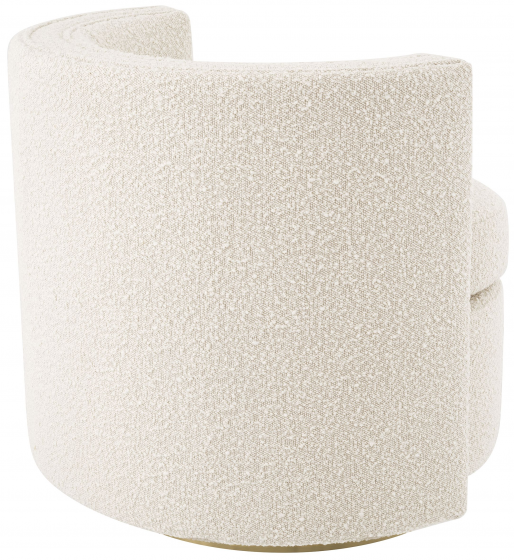 Вращающееся кресло Amanda 80X73X72 CM белого цвета 3