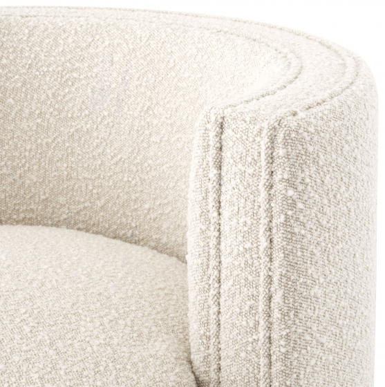 Вращающееся кресло Amanda 80X73X72 CM белого цвета 5