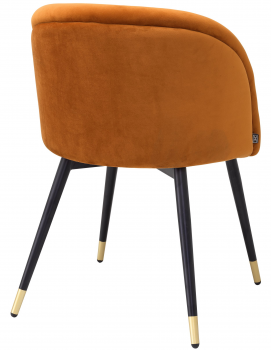 Комплект из двух стульев Chloe 58X58X77 / 58X58X77 CM оранжевого цвета