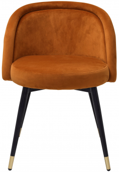 Комплект из двух стульев Chloe 58X58X77 / 58X58X77 CM оранжевого цвета
