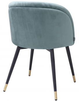 Комплект из двух стульев Chloe 58X58X77 / 58X58X77 CM голубого цвета