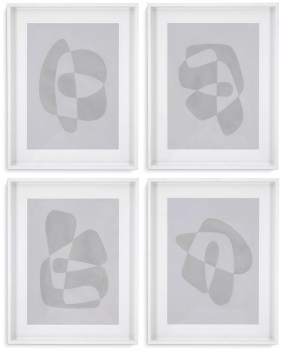 Комплект из четырёх постеров Soft Shape 73X58 / 73X58 / 73X58 / 73X58 CM