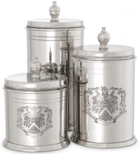 Набор из трёх ёмкостей для хранения Gaston 13X13X23 / 13X13X18 / 13X13X16 CM