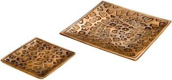 Комплект из двух декоративных чаш Jaguar 15X15 / 25X25 CM