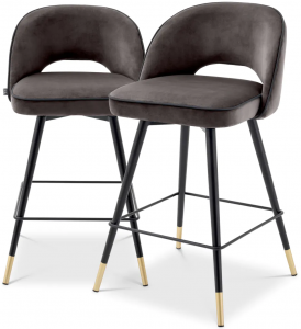 Комплект из двух полубарных стульев Cliff 51X52X93 / 51X52X93 CM