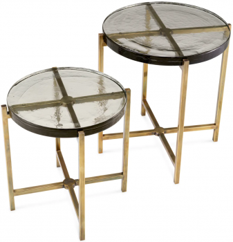 Комплект из двух столиков Haymann 50X50X50 / 57X57X61 CM