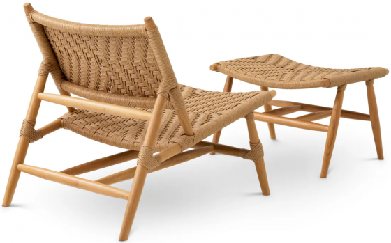 Садовое кресло с оттоманкой Laroc 68X75X79 / 68X45X44 CM 5