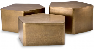 Набор из трёх столиков Veenazza 66X67X31 / 69X73X36 / 63X66X40 CM