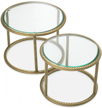 Комплект из двух столиков Addison 51X51X40 / 59X59X44 CM