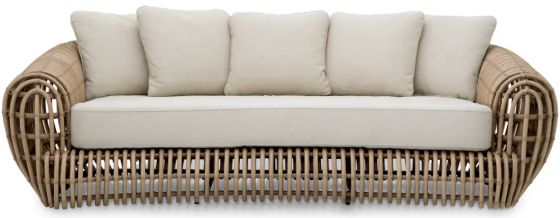 Диван садовый Siderno 230X129X68 CM 3