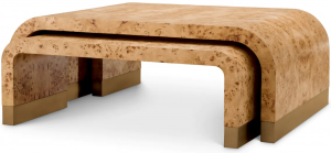 Комплект из трёх столиков Quinton 104X45X37 / 104X45X37 / 120X90X45 CM