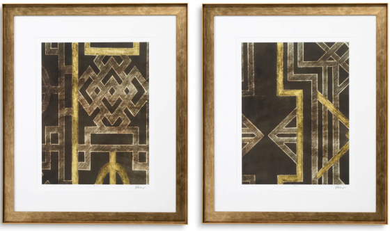 Композиция из двух постеров Trellis Pattern by Ethan Harper 79X94 / 79X94 CM 1