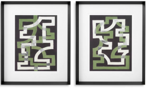 Композиция из двух постеров Window Trellis by Michael Willett 74X89 / 74X89 CM