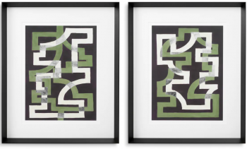 Композиция из двух постеров Window Trellis by Michael Willett 74X89 / 74X89 CM