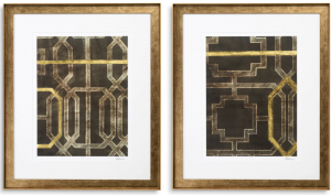 Композиция из двух постеров Trellis Pattern by Ethan Harper 79X94 / 79X94 CM