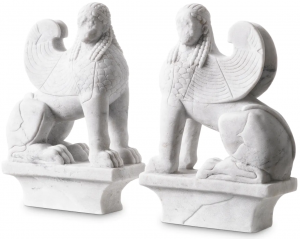 Комплект из двух декоративных элементов Sphinx 20X9X30 / 20X9X30 CM