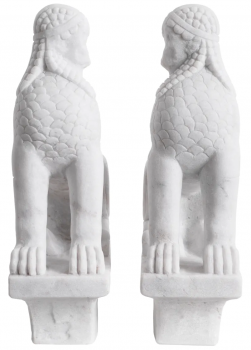 Комплект из двух декоративных элементов Sphinx 20X9X30 / 20X9X30 CM