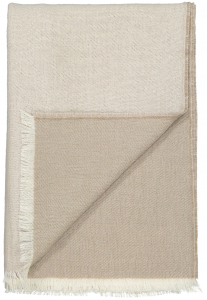 Плед из овечий шерсти Venice 130X190 CM White/latte