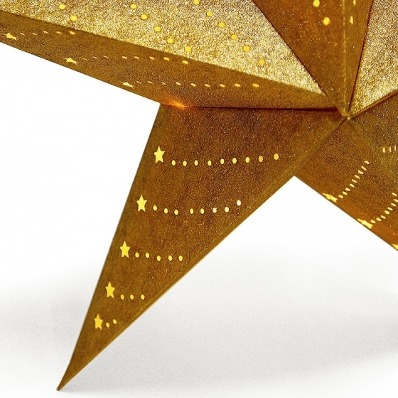 Традиционный подвесной декор Star LED 60 CM золотого цвета 3