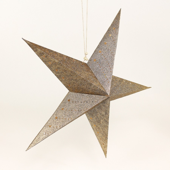 Традиционный подвесной декор Star LED 60 CM золотого цвета 2
