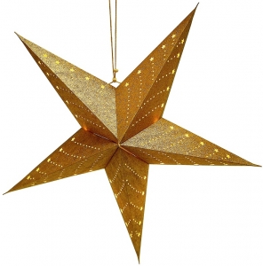 Традиционный подвесной декор Star LED 60 CM золотого цвета
