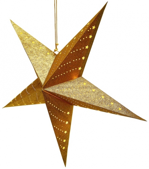 Традиционный подвесной декор Star LED 60 CM золотого цвета 4