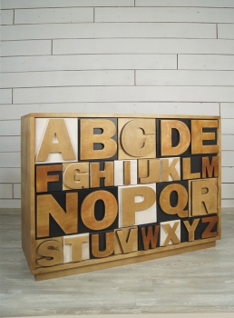 Комод Alphabeto Birch 120X40X85 CM