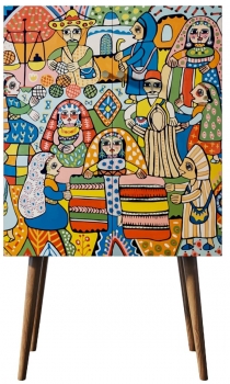 Комод на высоких ножках Berber 70X45X120 CM