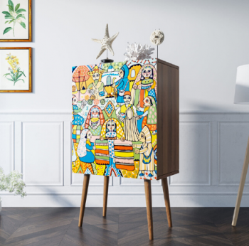Комод на высоких ножках Berber 70X45X120 CM