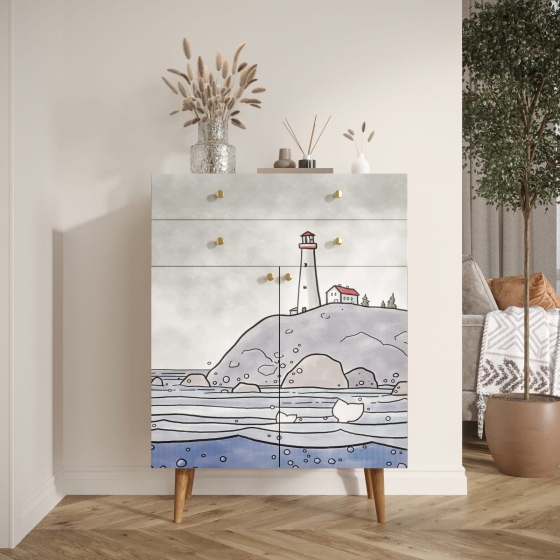 Комод Berber 80X45X110 CM 4