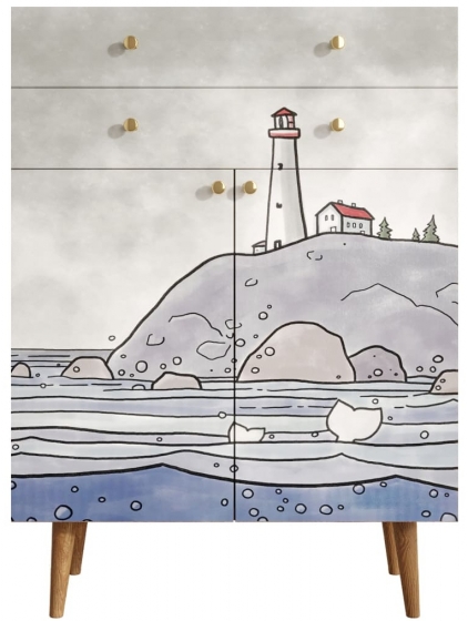 Комод Berber 80X45X110 CM 1